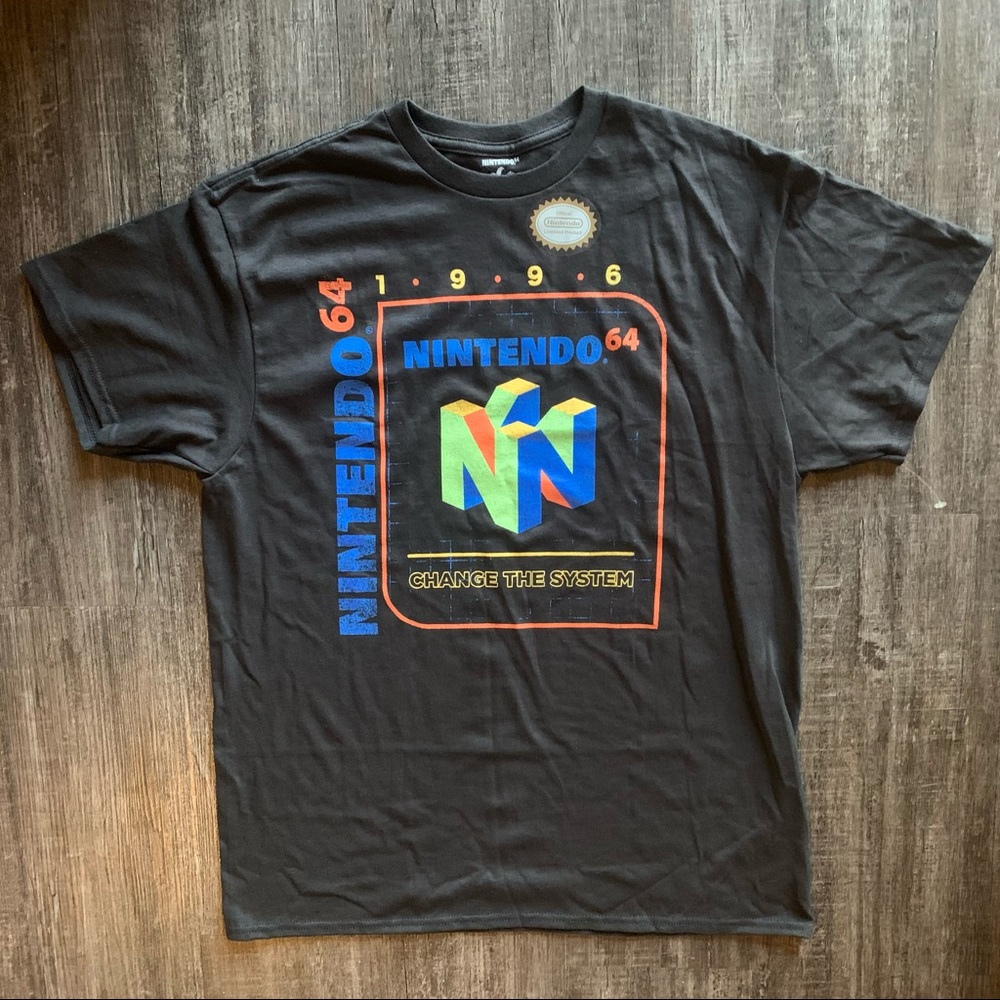 Nintendo 64 classic retro tshirt for men